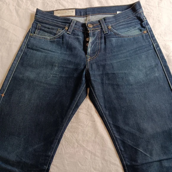 Imogene + Willie Selvage Denim Jeans Button Fly Slim Straight Fit Made In USA 26 - Picture 2 of 14